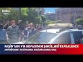 paşinyan və akopyanın şəkilləri tapdalandı