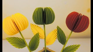 Beautiful Paper Flower Making | Paper Flowers Easy | Awesome Flowers | Paper Flower