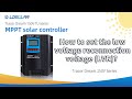 LDSOLAR TD150V-How to set the low voltage reconnection voltage (LVR)？ (2021 buyers guide)