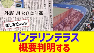 バンテリンドームテラス席の概要発表！！！！！！【なんJ反応】