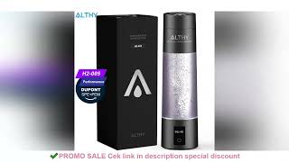 ALTHY Performance Molecular Hydrogen Water Generator Bottle DuPont SPE\u0026PEM Dual Chamber lo