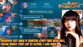 IKUT RANDOM LOBBY PARTY PAKE AKUN ASLI  REAKSI CEWE LIAT EX GLOBAL 1 LING SAMPE DIBILANG KAIRI ?!