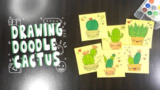 Drawing doodle cactus | cactus doodle