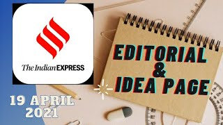 19th April 2021 | Gargi Classes Indian Express Editorial Analysis/Discussion