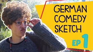 GERMAN LESSON 54: Basic Conversation in German - Comedy Sketch