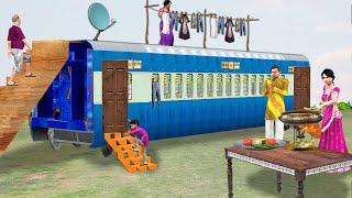 रेल बोगी घर Train Coach House Desi Jugaad Moral Stories Comedy Video Hindi Kahaniya New Funny Comedy