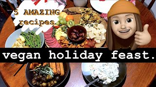 RECIPE?! thanksgiving feast | vegan dinner recipes