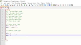 PHP Tutorial in Hindi Part 4 Data Types