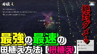 天穂のサクナヒメ＃44　おまかせしてる人必見！4倍速！最強・最速の田植え技！