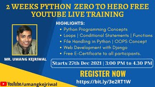 Day 3 - Python Zero to Hero Training - Dictionary | Array | Numpy | Conditional Statement