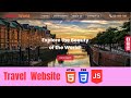 How to Create Fully Responsive Travel Website Using HTML, CSS and JavaScript Step by Step