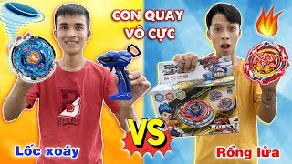 Đại chiến đồ chơi con quay vô cực lốc xoáy vs con quay rồng lửa -  Đồ chơi của ai xịn nhất?