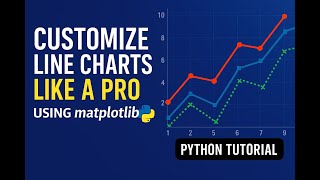 "Mastering Line Charts in Matplotlib | Complete Customization Tutorial"