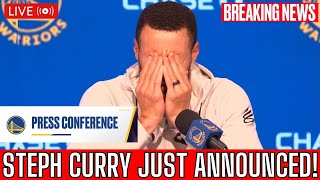 URGENT! Steph Curry CRIES and LEAVES EVERYONE SURPRISE with STRONG MESSAGE for Warriors and NBA Fans