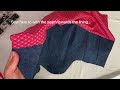 sewing tutorial diy corset recycling denim 2023 valentines part 2