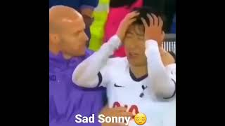 Sonny's Reaction...😢😢#football #tottenham #sonny