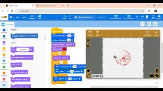 Vexcode VR: Repeated Triangle Patterns