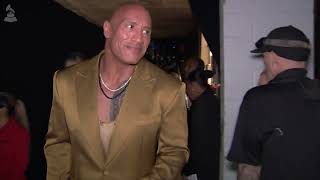 DWAYNE "THE ROCK" JOHNSON Backstage At The 2023 GRAMMYs