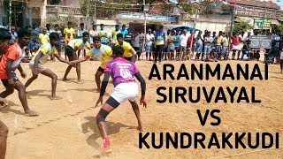 Kabaddi match Tamil / Aranmanaisiruvayal vs kundrakkudi / poolangurichi kabadi match