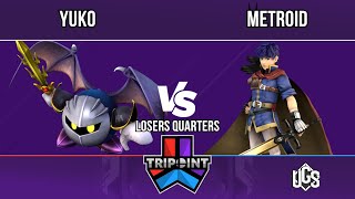 Super TPS IV - Losers Quarters - Yuko(Meta Knight) Vs. metroid(Ike)