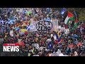 World News: One hundred thousand climate change protestors march in Glasgow