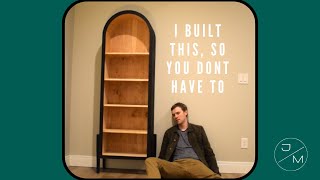 Arched Bookshelf | Full DIY Build Video