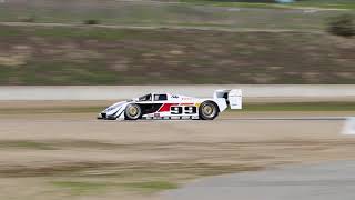 Laguna Seca Velocity Invitational 11/13/21 Porsche 962 passed by Toyota Eagle MkIII