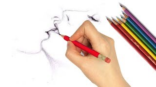 how to draw step by step/ draw love birds/draw a cute heart step by step/draw a mail letter/draw 3d