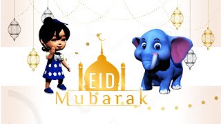 Eid Mubarak  | Pyare Bacho Eid Mubarak | Eid Mubarak Cartoon Song | عيد مبارك | zayaan media