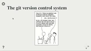 The version control system git - Lectures on higher level programming