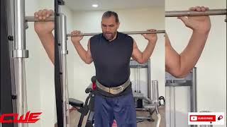 CWE | CRAZY MAN INTERRUPTED THE GREAT KHALI  WORKOUT |