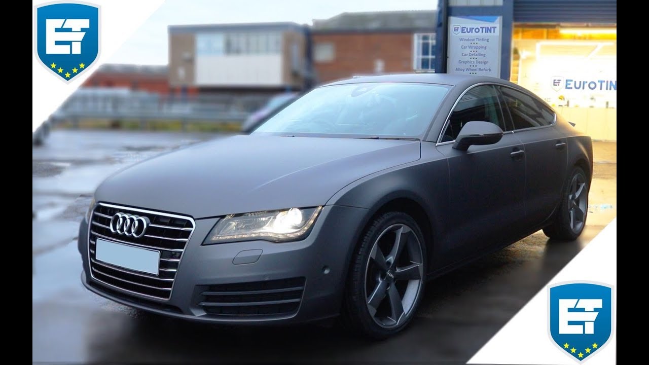 Audi A7 Matte Gunmetal Grey - YouTube