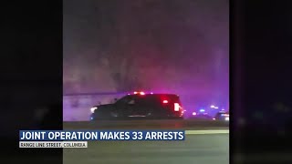 33 arrests made in Columbia as part of major local, state and federal operation last week