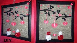 DIY Wall Hanging with Jute Rope | Valentine Special | Last Minute Valentine's Day Gift Ideas