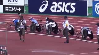 2016日本陸上選手権ﾊﾟﾗﾘﾝﾋﾟｯｸ1500m(T54)決勝 渡辺勝3.06.69 JAAF.Natl.championship-para-1500m-T54 final