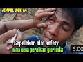 Akibat menyepelekan Alat safety dan Cara mengambil gram besi dimata