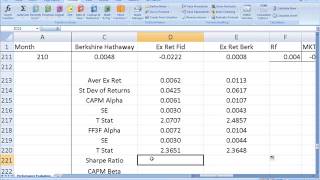 PT L8 Performance Evaluation in Excel