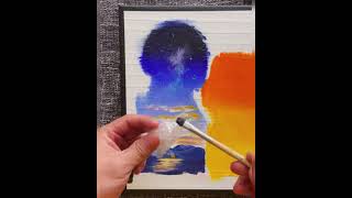 easy  nature drawing painting | acrylic painting  | nature  drawing