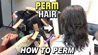 Getting A Perm Layered Hairㅣ긴머리 레이어드컷 디지털펌 하는법