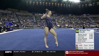 Natalie Wojcik (Michigan) 2019 Floor vs Nebraska 9.9