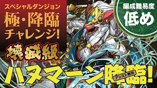 【パズドラ】極•降臨チャレンジ ハヌマーン 無惨簡易PT編成 【龍族拼圖】