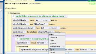 Alice Programming: Functions