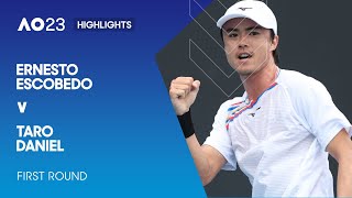 Ernesto Escobedo v Taro Daniel Highlights | Australian Open 2023 First Round
