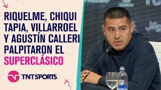 Se viene River vs. Boca: Riquelme, Chiqui Tapia, Villarroel y Calleri palpitaron el Superclásico