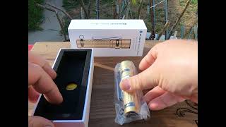 Unboxing of the OLight Black Diamond brass Warrior Mini 2