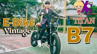 #review   จักรยานไฟฟ้า  Titan B7 ตัวช่วยในยุคน้ำมันแพง e-Bike Vintage classic