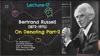 MA Lecture 17: Bertrand Russell 