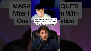 MAGA Debater Rage Quits After One Question 😳🔥 #MAGA #Politics #Debate