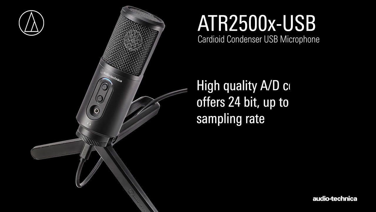 ATR2500x-USB Overview | Cardioid Condenser USB Microphone - YouTube