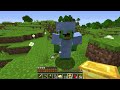 fire armor speedrunner vs ice armor hunter in minecraft maizen jj and mikey